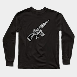 Tatto machine gun M4 Long Sleeve T-Shirt